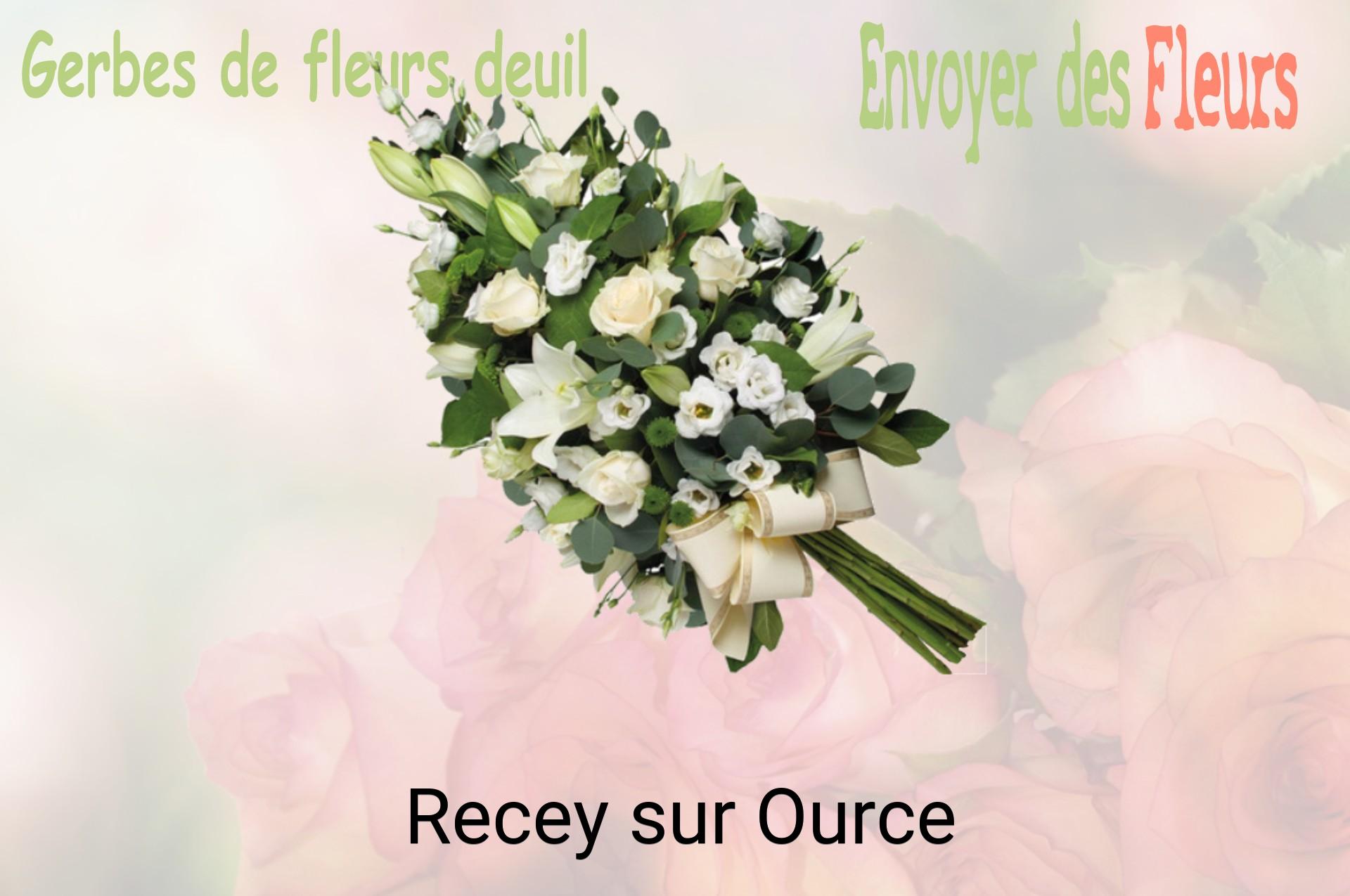 Gerbe de fleurs de deuil livrée à Recey-sur-Ource
